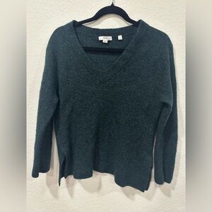 Vince Merino Wool and Alpaca Blend V-Neck Sweater